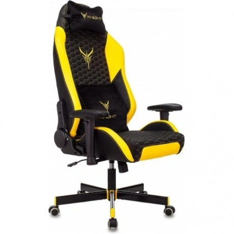 Кресло компьютерное Бюрократ Knight Neon черный/желтый