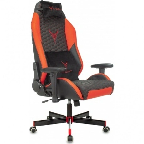 Кресло компьютерное Бюрократ Knight Neon черный/красный