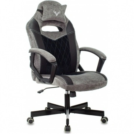 Кресло компьютерное Бюрократ Zombie Viking 6 Knight Fabric серый...