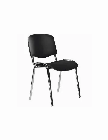 Стул STAFF Iso Lite CF-008, хром, кожзам черный (Z-11)