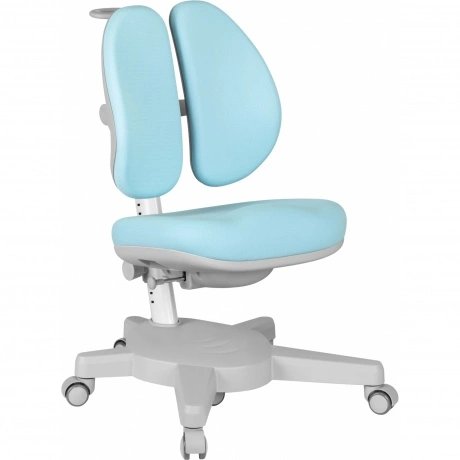 Кресло детское Cactus CS-CHR-3604BL голубой крестов. пластик сер...
