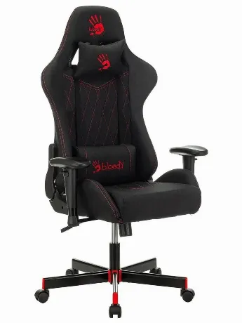 Кресло игровое A4Tech Bloody GC-850 черный ромбик крестов.