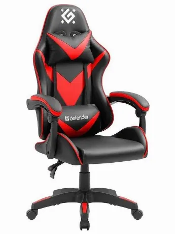 Кресло игровое Defender XCOM BLACK/RED PU