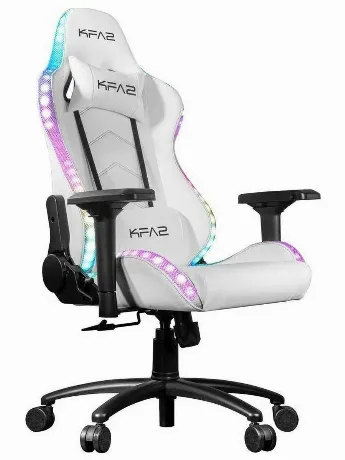 Кресло игровое компьютерное KFA2 Gaming Chair 01 RGB SE белый