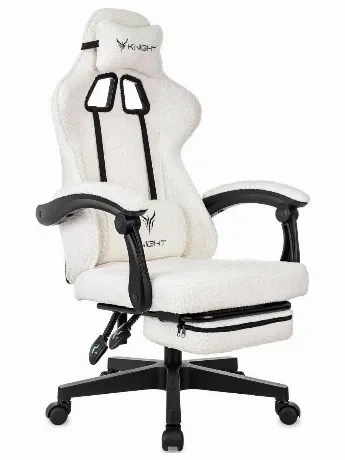 Кресло игровое Knight Lord/F Camby 01 молочный, крестов. пластик...