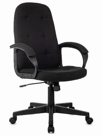 Кресло руководителя Бюрократ CH 002 Fabric черный Light-20 крест...