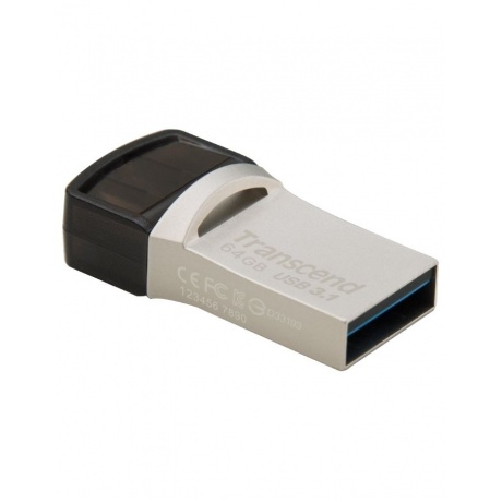 Флешка Transcend Jetflash 890S 64GB (TS64GJF890S) серебристый