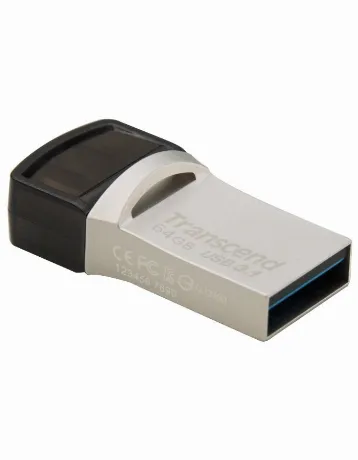 Флешка Transcend Jetflash 890S 64GB (TS64GJF890S) серебристый