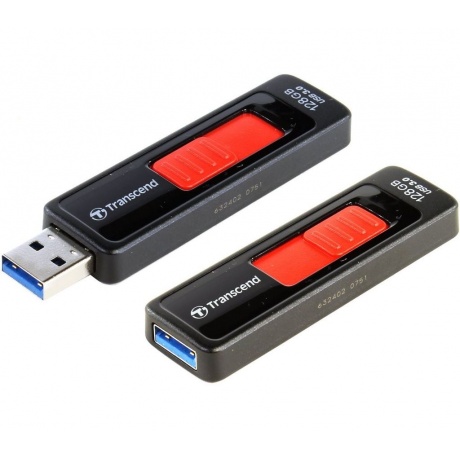 Флешка Transcend Jetflash 760 128GB (TS128GJF760) черный/красный - фото 3