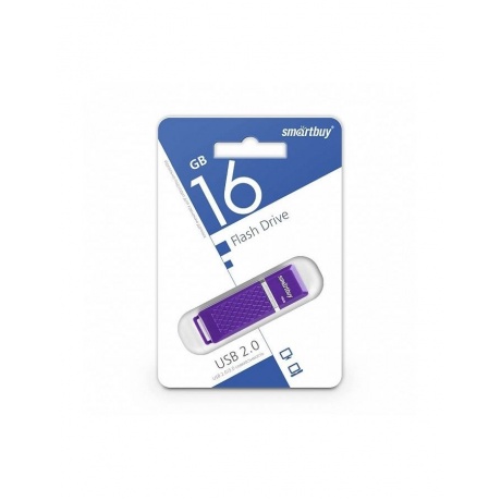 Флешка SmartBuy 16Gb Quartz violet USB 2.0