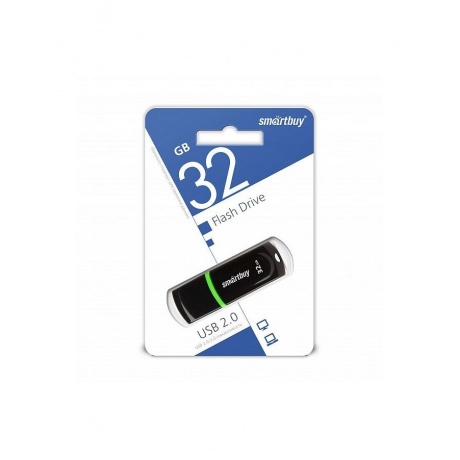 Флешка SmartBuy Paean 32GB White (SB32GBPN-W) - фото 1
