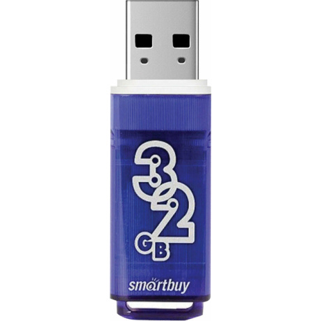 Флешка SmartBuy 32Gb Glossy dark blue USB 2.0 - фото 2