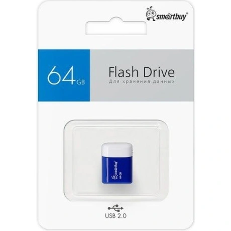 Флешка SmartBuy 64Gb Lara Blue USB 2.0