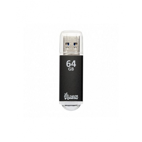 Флешка SmartBuy 64Gb V-Cut Black USB 3.0 - фото 2