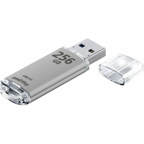 Флешка SmartBuy V-Cut 256Gb (SB256GBVC-S3) silver - фото 3