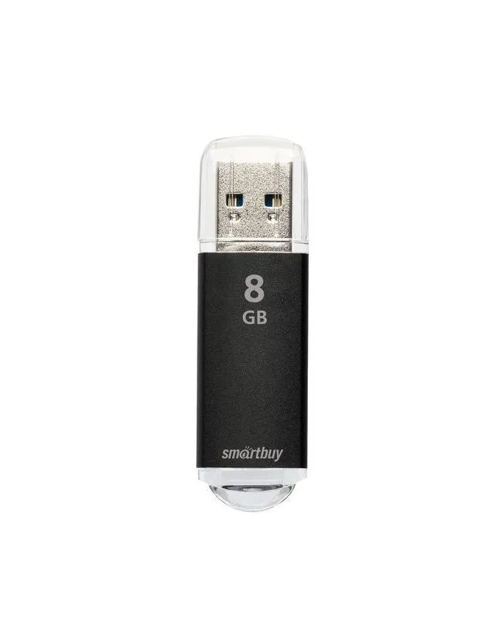 Флешка Smartbuy V-Cut 8Gb Black (SB8GBVC-K) - фото 1