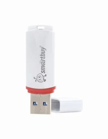 Флешка SmartBuy Crown 64Gb White (SB64GBCRW-W)