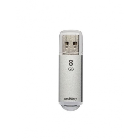 Флешка Smartbuy V-Cut 8Gb Silver SB8GBVC-S - фото 1