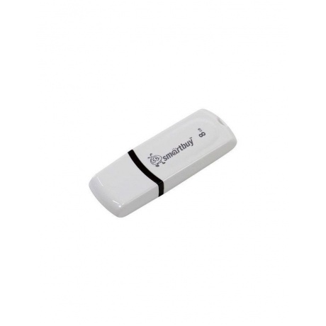 Флешка SmartBuy 8Gb White SB8GBPN-W - фото 1