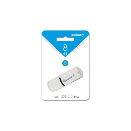 Флешка SmartBuy 8Gb White SB8GBPN-W - фото 3
