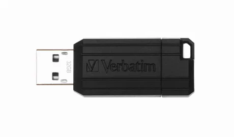 Флешка Verbatim USB Drive 32Gb Pin Stripe Black 049064 {USB2.0}