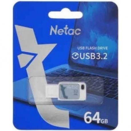 Флешка Netac UA31 64Gb (NT03UA31N-064G-32BL) USB3.2 - фото 2