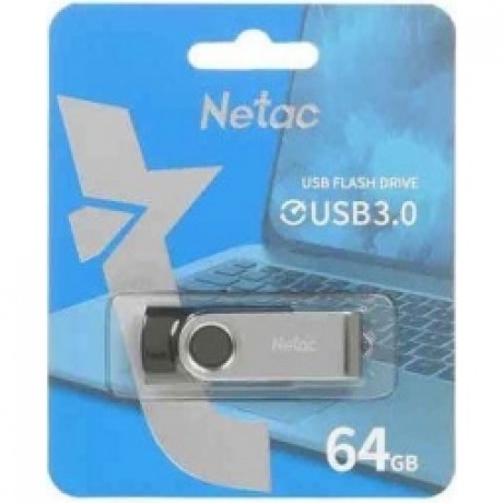 Флеша Netac U505 64Gb (NT03U505N-064G-30BK) USB3.0 - фото 3