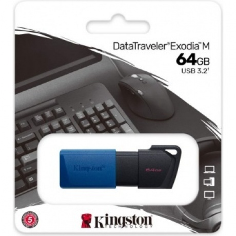 Флешка Kingston DataTraveler Exodia M 64GB (DTXM/64GB) - фото 1