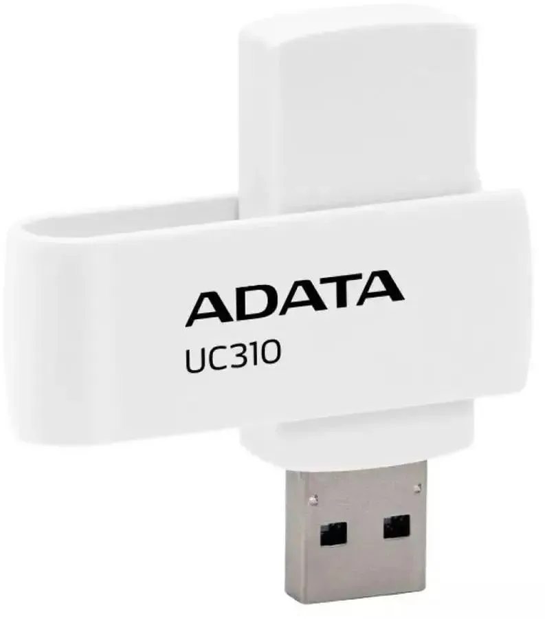 Флешка A-Data USB3 64GB WHITE (UC310-64G-RWH) - фото 1