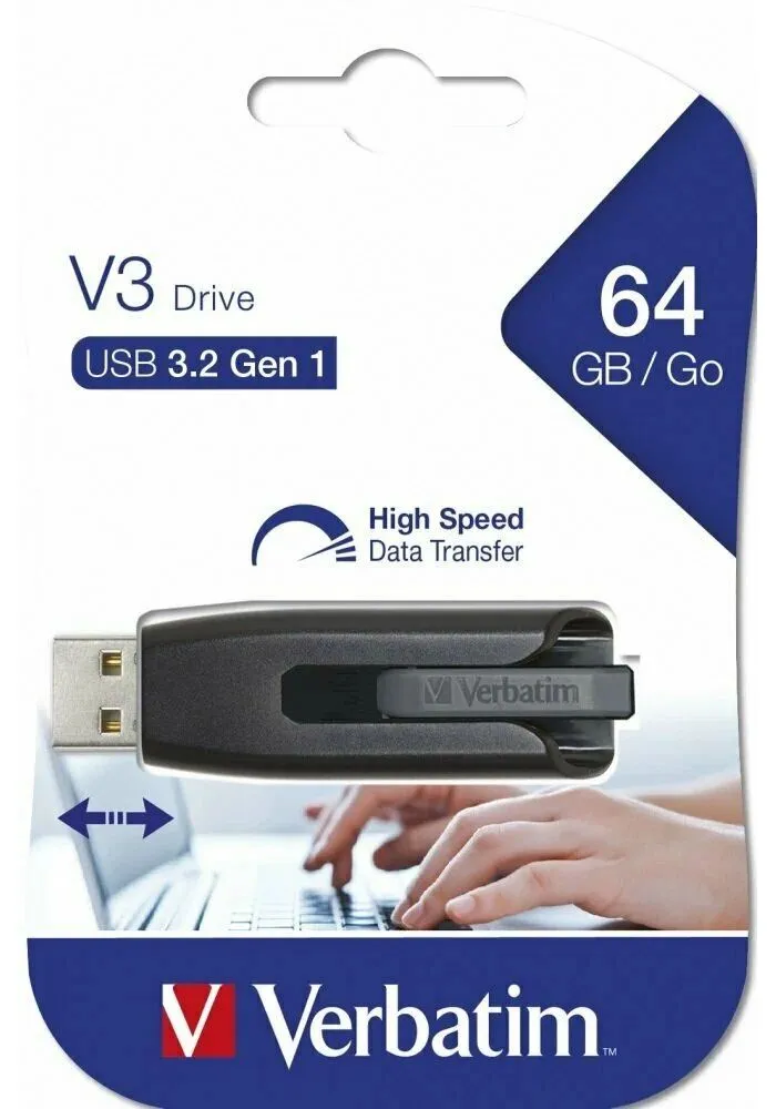 Флешка Verbatim USB 3.0 DRIVE 64GB STORE'N'GO - фото 3