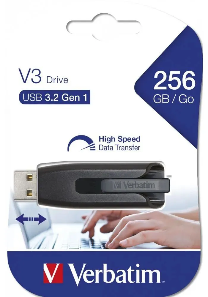 Флешка VERBATIM 256GB USB 3.2 V3 DRIVE 49168 - фото 6