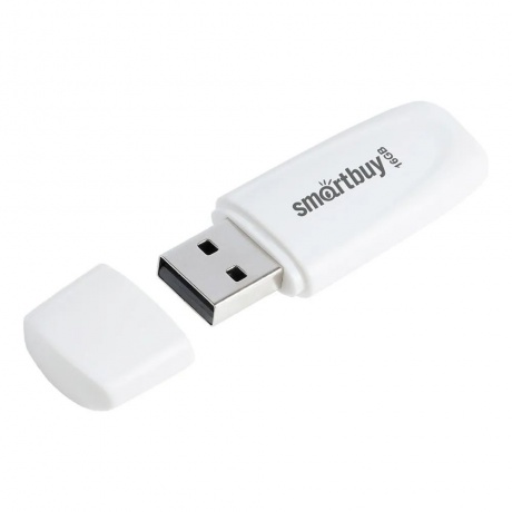 Флешка 16Gb SmartBuy Scout White SB016GB2SCW - фото 3