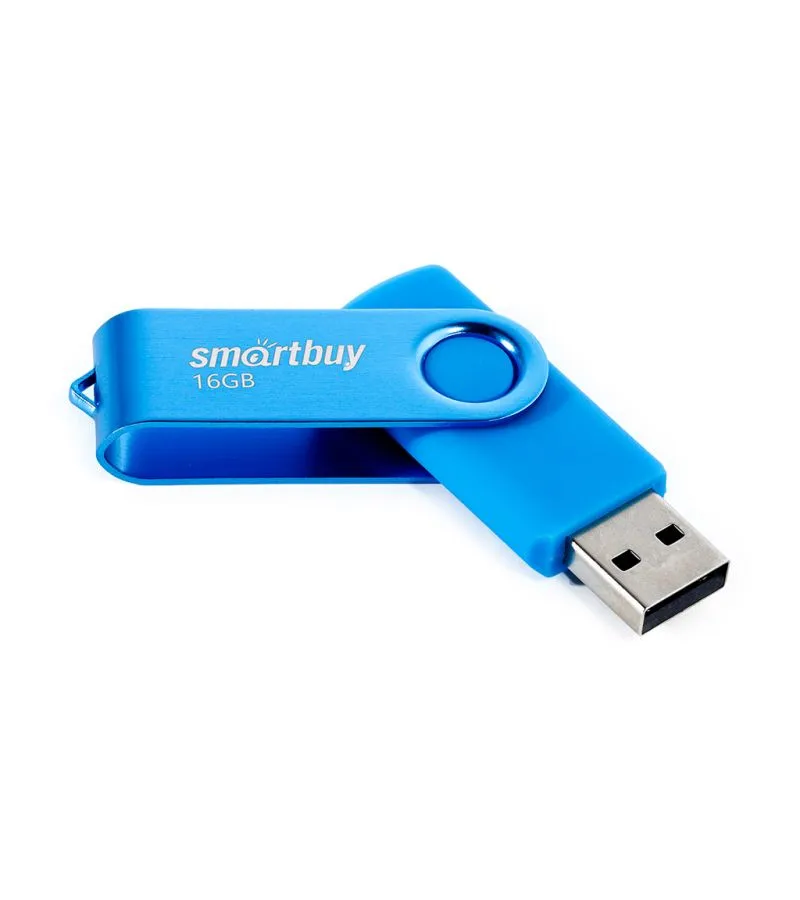 Флешка 16Gb SmartBuy UFD 2.0 Twist Blue SB016GB2TWB - фото 2