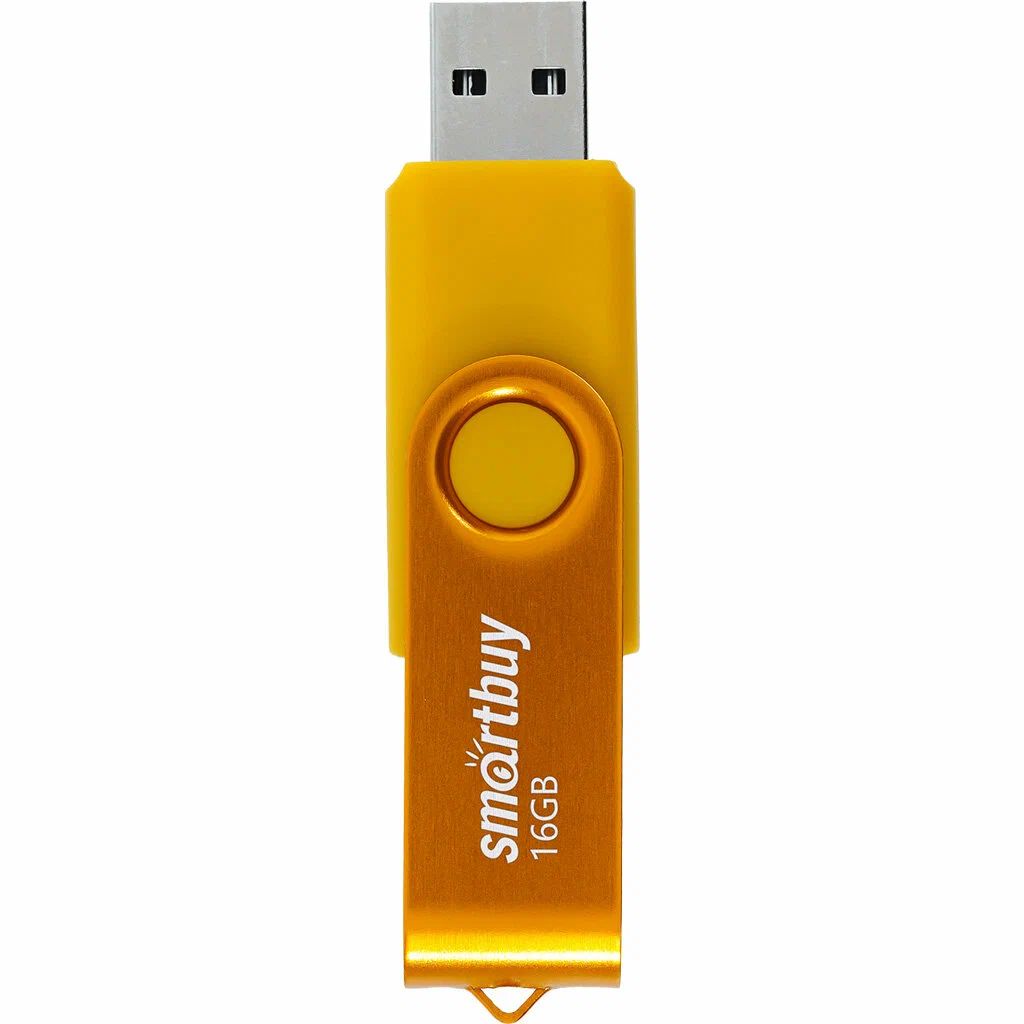 Флешка 16Gb SmartBuy UFD 2.0 Twist Yellow SB016GB2TWY - фото 2