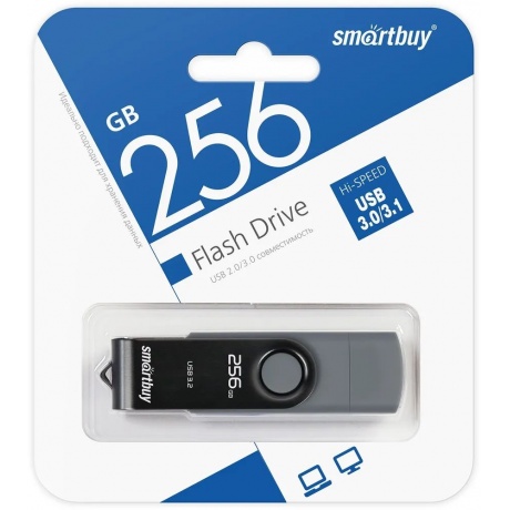Флешка 256Gb SmartBuy Twist Dual SB256GB3DUOTWK - фото 6