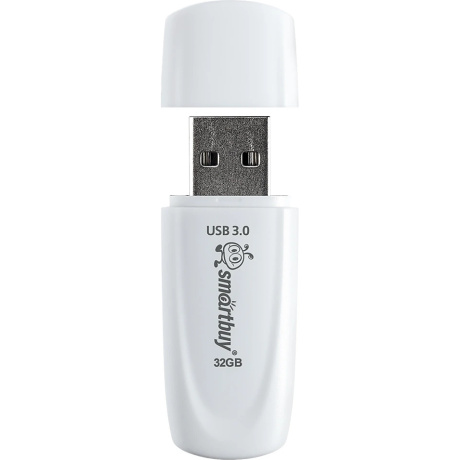 Флешка 32Gb SmartBuy Scout USB 3.1 White SB032GB3SCW - фото 3