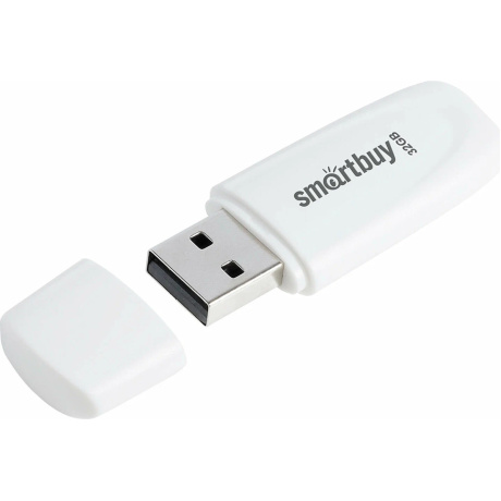 Флешка 32Gb SmartBuy Scout White SB032GB2SCW - фото 1