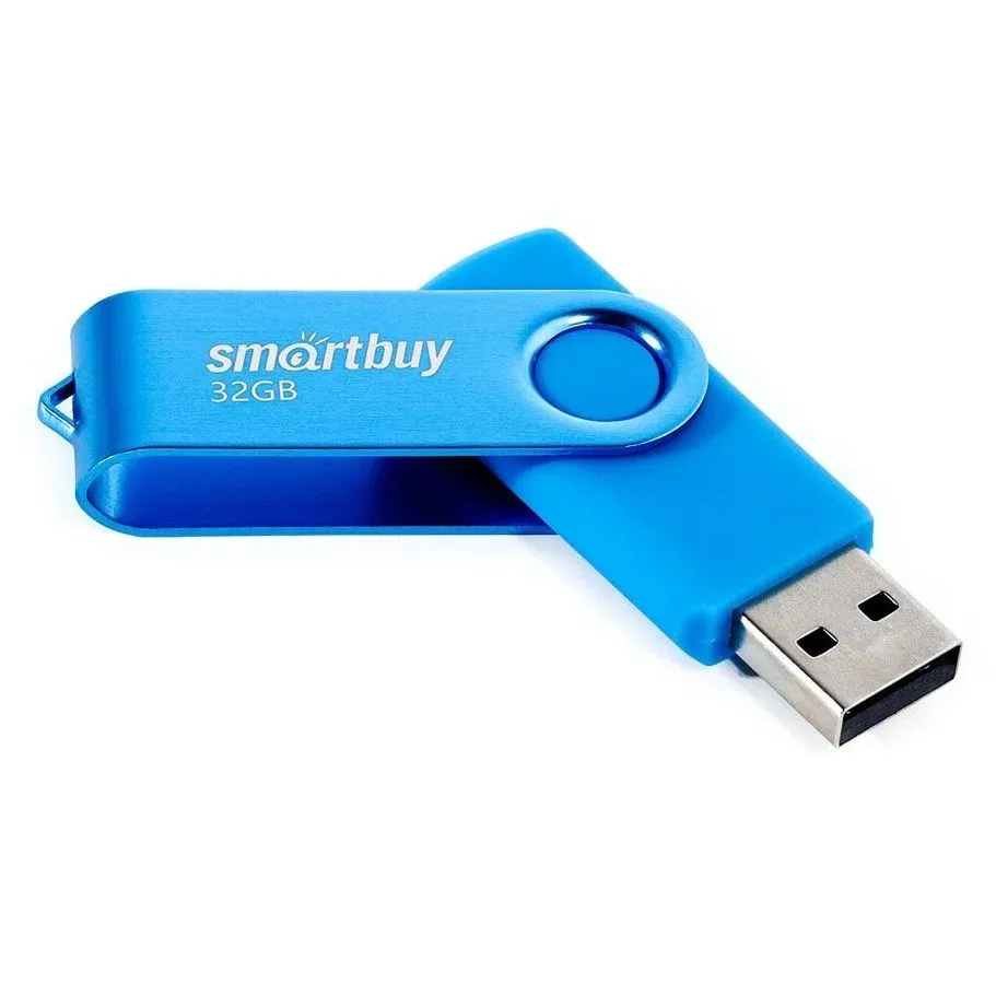 Флешка 32Gb SmartBuy UFD 2.0 Twist Blue SB032GB2TWB - фото 1