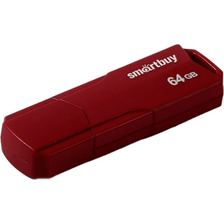 Флешка 64Gb SmartBuy Clue USB Bordo SB64GBCLU-BG