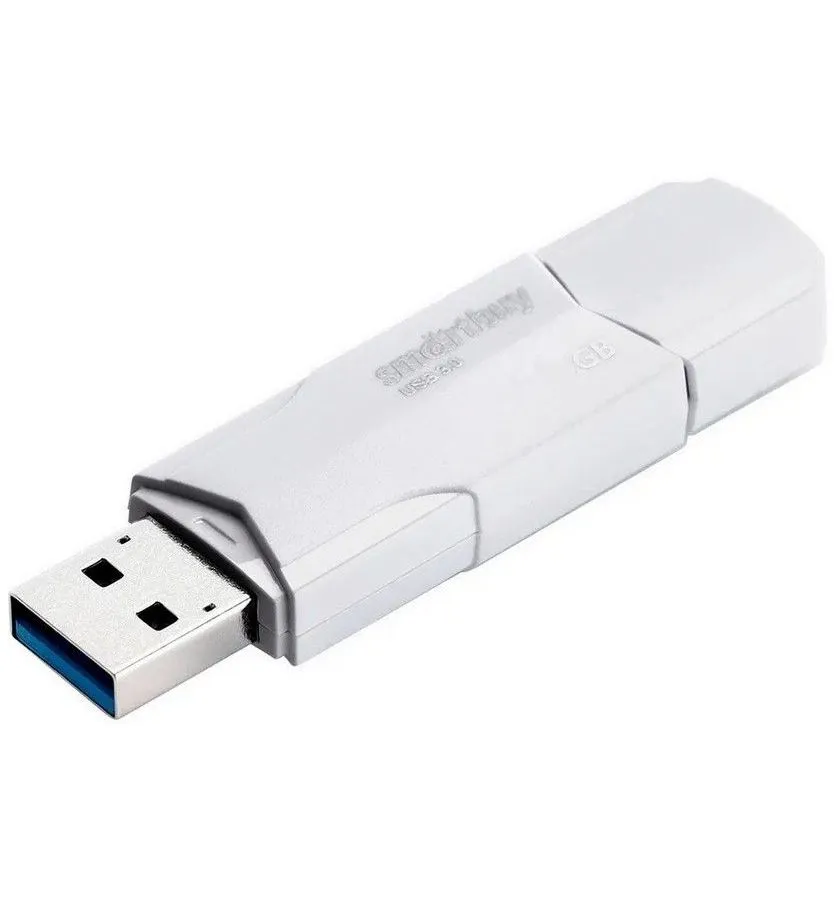 Флешка 64Gb SmartBuy Clue USB White SB64GBCLU-W - фото 2