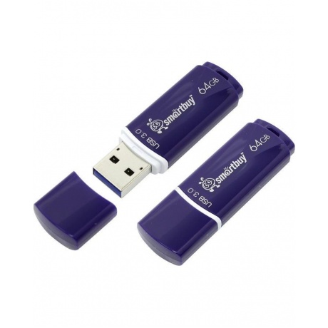 Флешка 64Gb SmartBuy Crown SB64GBCRW-Bl - фото 1