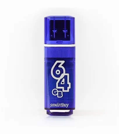 Флешка 64Gb SmartBuy Glossy series USB 3.0/3.1 Gen.1 Dark Blue S...