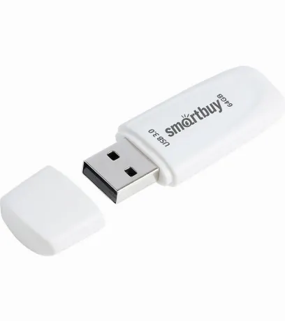 Флешка 64Gb SmartBuy Scout USB 3.1 White SB064GB3SCW
