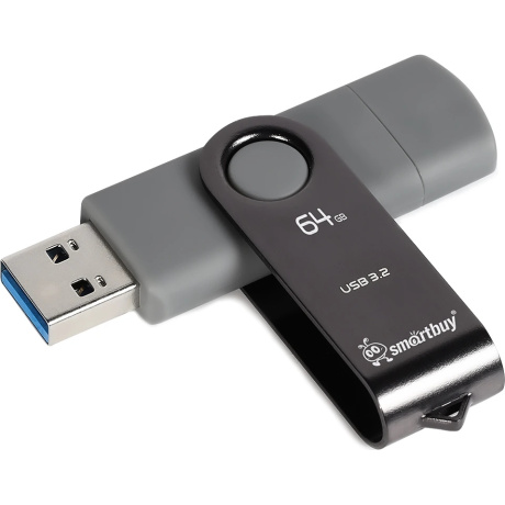 Флешка 64Gb SmartBuy Twist Dual SB064GB3DUOTWK - фото 2