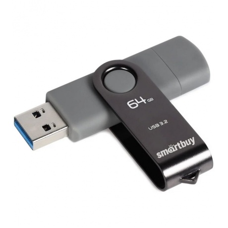 Флешка 64Gb SmartBuy Twist Dual SB064GB3DUOTWK - фото 2