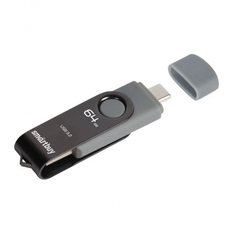 Флешка 64Gb SmartBuy Twist Dual SB064GB3DUOTWK - фото 3