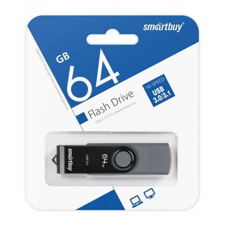 Флешка 64Gb SmartBuy Twist Dual SB064GB3DUOTWK - фото 4