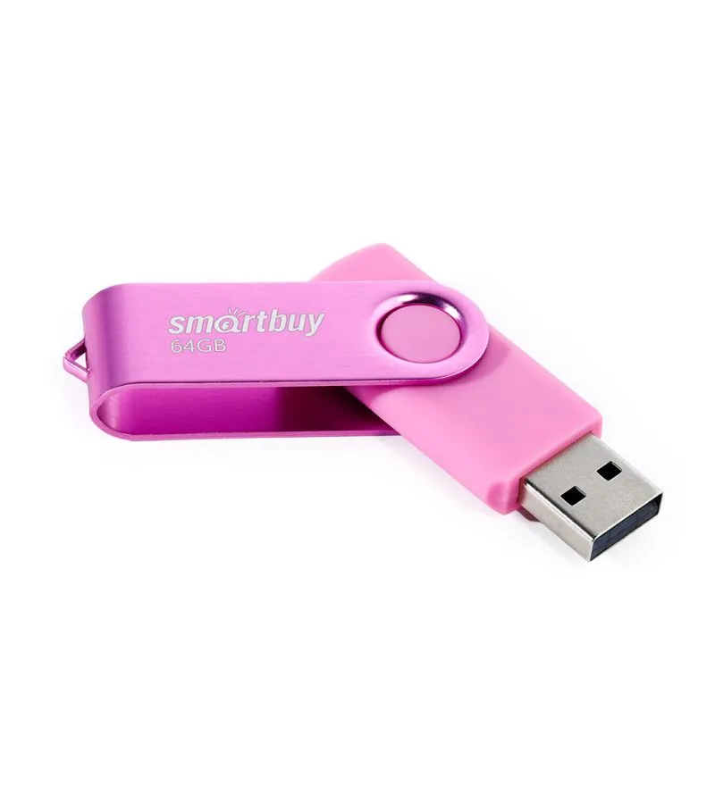 Флешка 64Gb SmartBuy UFD 2.0 Twist Pink SB064GB2TWP - фото 2