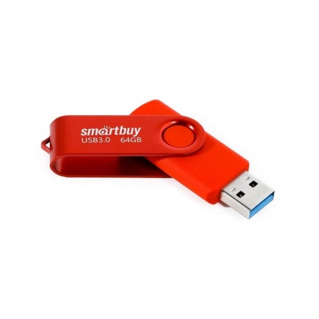 Флешка 64Gb SmartBuy UFD 3.0 Twist Red SB064GB3TWR - фото 1