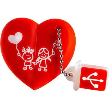 Флешка 64Gb SmartBuy Wild Series USB Heart SB64GBHeart